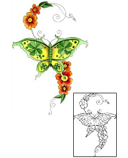 Butterfly Tattoo For Women tattoo | MPF-00251