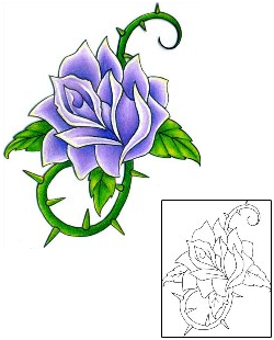 Rose Tattoo Plant Life tattoo | MQF-00014