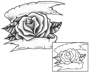 Rose Tattoo Plant Life tattoo | MQF-00026