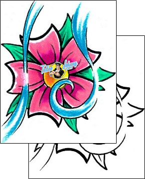 Flower Tattoo plant-life-flowers-tattoos-mike-greer-mrf-00061