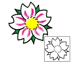 Flower Tattoo Plant Life tattoo | MSF-00034