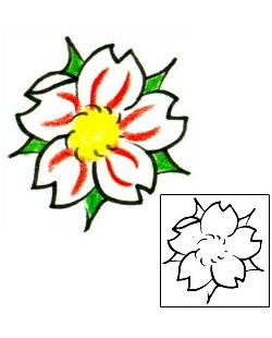 Flower Tattoo Plant Life tattoo | MSF-00037