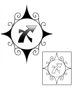 Sagittarius Tattoo Zodiac tattoo | MUF-00024