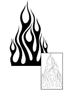 Fire – Flames Tattoo Tattoo Styles tattoo | MUF-00076