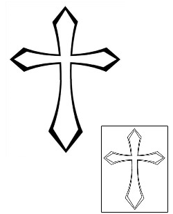 Cross Tattoo Religious & Spiritual tattoo | MVF-00007