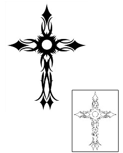 Cross Tattoo Religious & Spiritual tattoo | MVF-00011