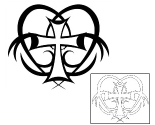 Sacred Heart Tattoo Religious & Spiritual tattoo | MVF-00016