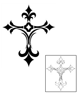 Cross Tattoo Religious & Spiritual tattoo | MVF-00018