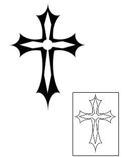 Cross Tattoo Religious & Spiritual tattoo | MVF-00078