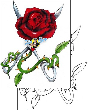 Rose Tattoo plant-life-rose-tattoos-mr-pork-mwf-00065