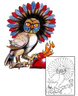 Owl Tattoo For Women tattoo | MWF-00079