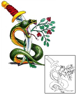 Snake Tattoo Horror tattoo | MWF-00082