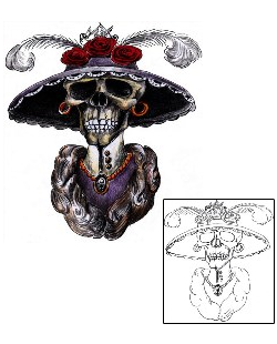 Skull Tattoo Horror tattoo | MWF-00089