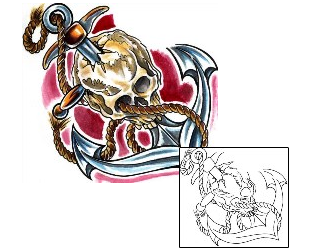 Anchor Tattoo Horror tattoo | MXF-00036