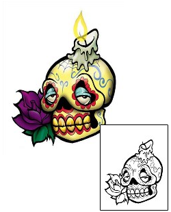 Day of the Dead Tattoo Plant Life tattoo | MYF-00031