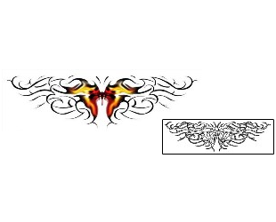 Butterfly Tattoo Specific Body Parts tattoo | MZF-00012
