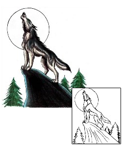 Wolf Tattoo Animal tattoo | N2F-00060