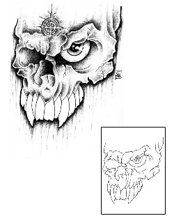 Skull Tattoo Horror tattoo | NAF-00022