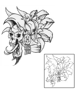 Aztec Tattoo Horror tattoo | NOF-00209