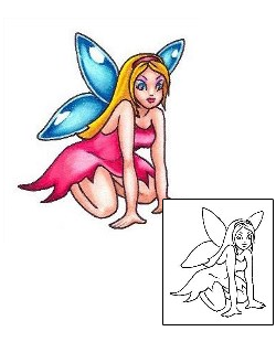 Picture of Kneeling Fairy Tattoo