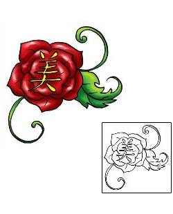 Rose Tattoo Plant Life tattoo | OAF-00020