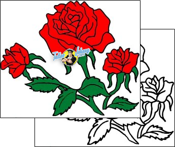 Rose Tattoo plant-life-rose-tattoos-paul-crace-paf-00016