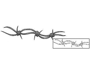 Barbed Wire Tattoo Specific Body Parts tattoo | PAF-00026