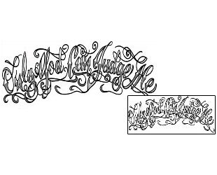 Lettering Tattoo PAF-00051