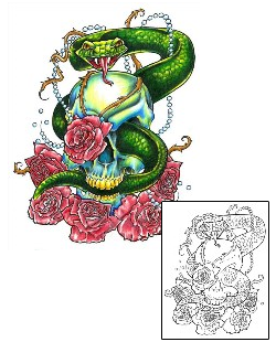 Snake Tattoo Horror tattoo | PCF-00046