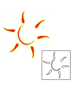 Sun Tattoo Astronomy tattoo | PEF-00083