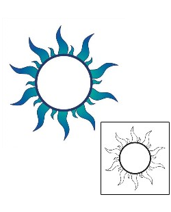 Sun Tattoo Astronomy tattoo | PEF-00085