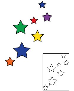 Star Tattoo Astronomy tattoo | PEF-00144