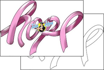 Breast Cancer Tattoo pef-00177