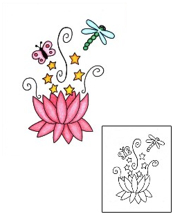 Butterfly Tattoo Plant Life tattoo | PHF-00068
