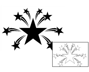 Star Tattoo Astronomy tattoo | PHF-00316