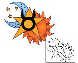 Sun Tattoo Astronomy tattoo | PHF-00382