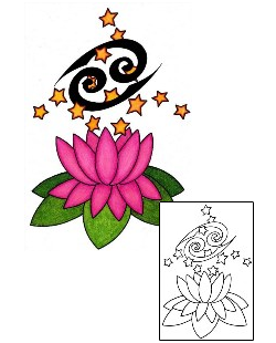 Star Tattoo Plant Life tattoo | PHF-00438