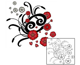 Cherry Blossom Tattoo Zodiac tattoo | PHF-00462