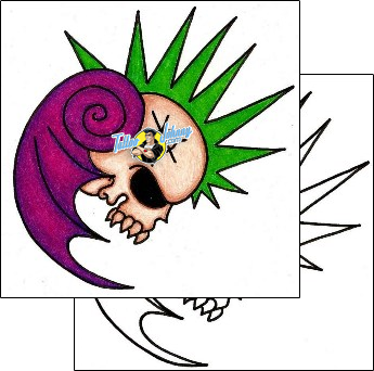 Skull Tattoo horror-skull-tattoos-phil-rogers-phf-00552