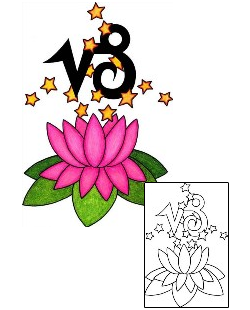 Capricorn Tattoo Plant Life tattoo | PHF-00574