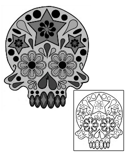 Day of the Dead Tattoo Ethnic tattoo | PHF-00688