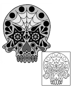 Day of the Dead Tattoo Ethnic tattoo | PHF-00689