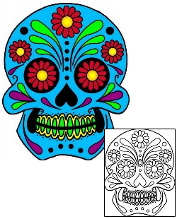 Day of the Dead Tattoo Ethnic tattoo | PHF-00874