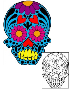 Day of the Dead Tattoo Ethnic tattoo | PHF-00877