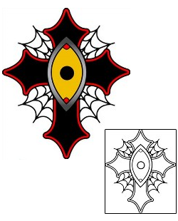 Spider Web Tattoo Religious & Spiritual tattoo | PHF-01099