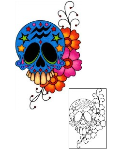 Day of the Dead Tattoo Ethnic tattoo | PHF-01102
