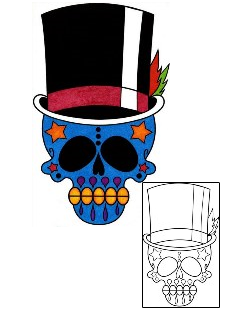 Day of the Dead Tattoo Ethnic tattoo | PHF-01235