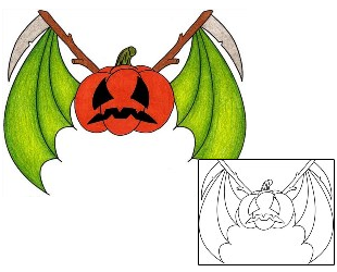 Bat Tattoo Horror tattoo | PHF-01251