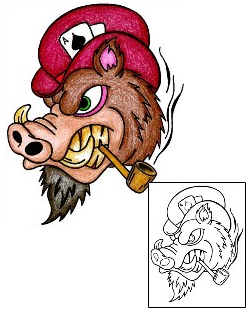 Pig Tattoo Animal tattoo | PHF-01265