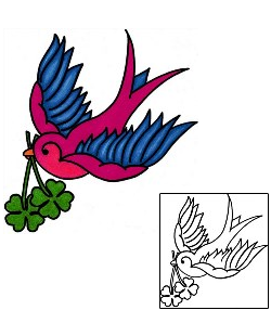 Bird Tattoo Plant Life tattoo | PHF-01270